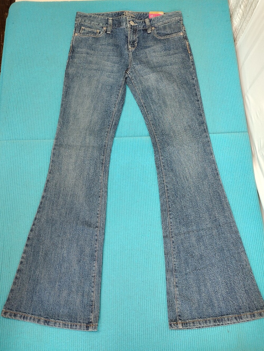 NWT Old Navy Girls Flare Stretch Jeans Adjustable - 14